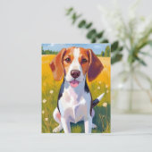 ビーグル絵を描ドッグのカード (スタンド正面)