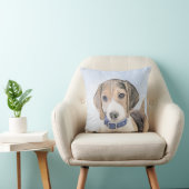 ビーグル絵画ーズ – かわいいオリジナルドッグアート クッション (椅子)