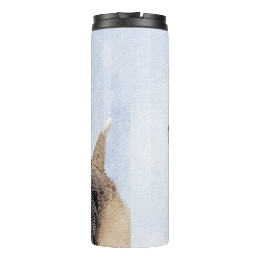 ビーグル絵画ーズ – かわいいオリジナルドッグアート タンブラー (裏面)