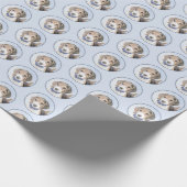 ビーグル絵画ーズ – かわいいオリジナルドッグアート ラッピングペーパー (角)