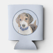 ビーグル絵画ーズ – かわいいオリジナルドッグアート 缶クーラー (裏面)