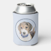 ビーグル絵画ーズ – かわいいオリジナルドッグアート 缶クーラー (缶裏面)