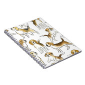 ビーグル美しい：水彩犬パターン ノートブック (右側)