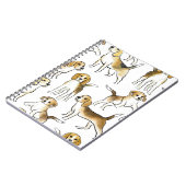 ビーグル美しい：水彩犬パターン ノートブック (左側)