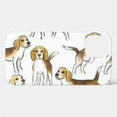 ビーグル美しい：水彩犬パターン Case-Mate iPhoneケース (裏面 (横))