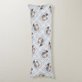 ビーグル英絵を描語のトリトリコラーかわいいドッグアート ボディピロー (正面縦)