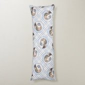 ビーグル英絵を描語のトリトリコラーかわいいドッグアート ボディピロー (裏面 (縦))