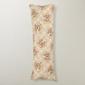 ビーグル英絵を描語のトリトリコラーかわいいドッグアート ボディピロー (正面縦)