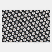 ビーグル英絵を描語のトリトリコラーかわいいドッグアート ラッピングペーパーシート (正面3)