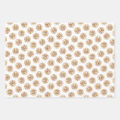 ビーグル英絵を描語のトリトリコラーかわいいドッグアート ラッピングペーパーシート (正面2)