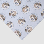 ビーグル英絵を描語のトリトリコラーかわいいドッグアート 薄葉紙 (詳細)