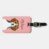 ビーグル荷物タグ ラゲッジタグ (正面横)