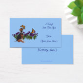 ビーグル蝶かわいいパーソナライズされたギフトカードラベル (デスク)