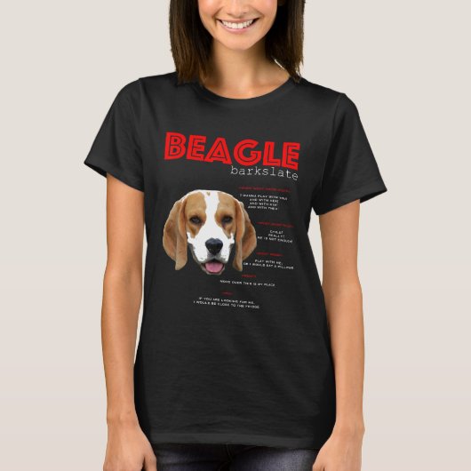 ビーグル訳 Tシャツ (正面)