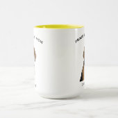 ビーグル誇りを持ったーお母さパーソナライズされたんペット犬の写真 マグカップ (中央)