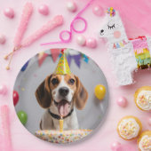 ビーグル誕生日パーティー ペーパープレート (パーティー)