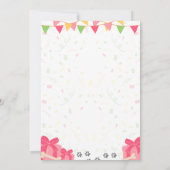 ビーグル誕生日招待状 招待状 (裏面)