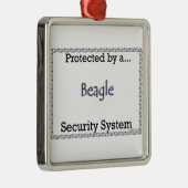 ビーグル警備システム メタルオーナメント (右)
