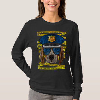 ビーグル警察官警察犬 Tシャツ