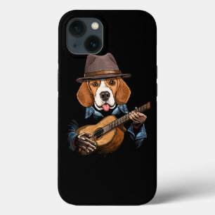 ビーグル遊ードッグのギターペットビーグル犬の恋人グイ iPhone 13ケース