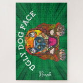 ビーグル醜い犬の顔1000ピース ジグソーパズル (縦)