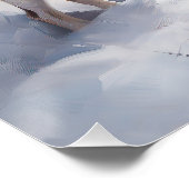 ビーグル雪のクリスマスを手放す ポスター (コーナー)