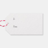 ビーグル雪ドッグクリスマスホリデーギフト ギフトタグ (裏面横)