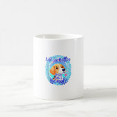 ビーグル飼い犬の子犬ママbeagle犬かわいい女性 コーヒーマグカップ (中央)
