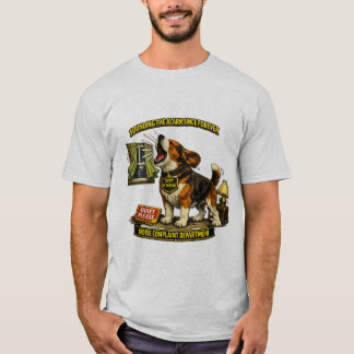 ビーグル騒音苦情処理課 | 笑える吠え声 Tシャツ