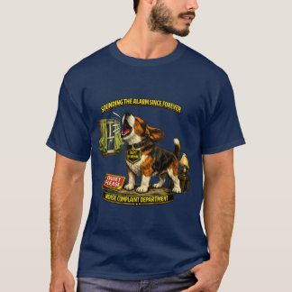 ビーグル騒音苦情受付所 楽しい犬デザイン Tシャツ
