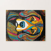 ビーグル鮮やかペット ジグソーパズル (横)