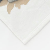 ビーグル – この家族の王 フリースブランケット (角)