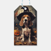 ビーグル カボチャ ハロウィン おばけ ギフトタグ (裏面)