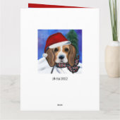 ビーグル カード (裏面)