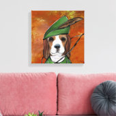ビーグル キャンバスプリント (インサイチュ (リビング))