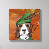 ビーグル キャンバスプリント (正面)