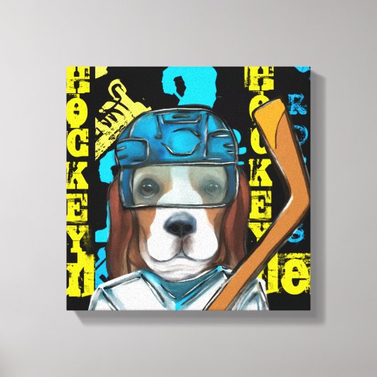 ビーグル キャンバスプリント (正面)