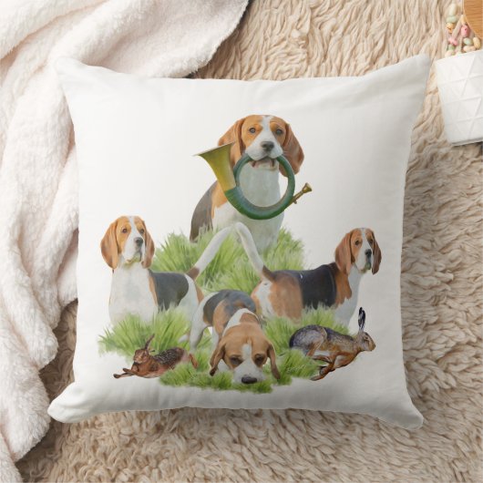 ビーグル クッション (ブランケット)