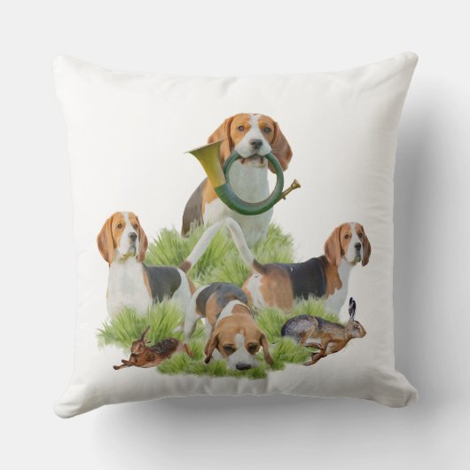 ビーグル クッション (裏面)