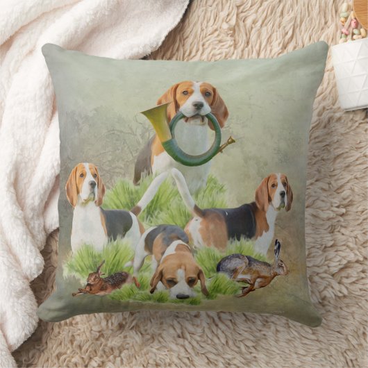 ビーグル クッション (ブランケット)