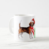 ビーグル・クリスマス コーヒーマグカップ (正面左)