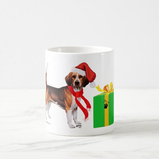 ビーグル・クリスマス コーヒーマグカップ (中央)