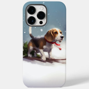 ビーグル クリスマス 雪 冬 Case-Mate iPhone 14 PRO MAXケース