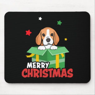 ビーグル サンタ 犬好き メリークリスマス クリスマス マウスパッド