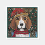 ビーグル スタンダードカクテルナプキン (正面)