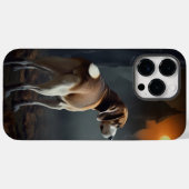 ビーグル ハロウィン おばけ Case-Mate iPhoneケース (裏面 (横))