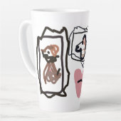ビーグル+ハート カフェラテマグ (左アングル)