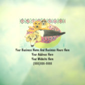 ビーグル ビジネス サイン ウィンドウ クリング フィルム ウィンドウサイン (シート3)