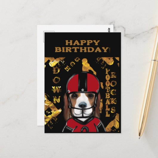 ビーグル ポストカード (正面/裏面インサイチュ)