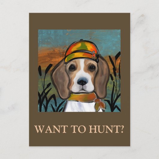 ビーグル ポストカード (正面)